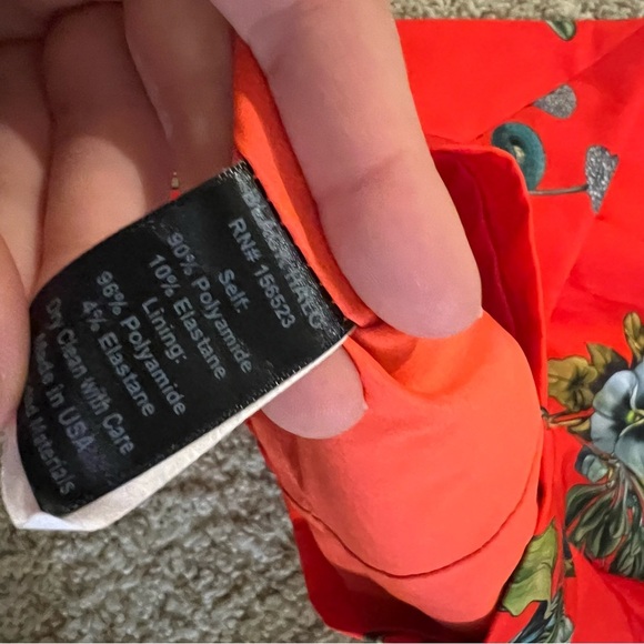 Black Halo Red Floral Jodee Dress - Picture 7 of 11